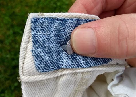 How to Fix a Button on Jeans Without Sewing - FeltMagnet