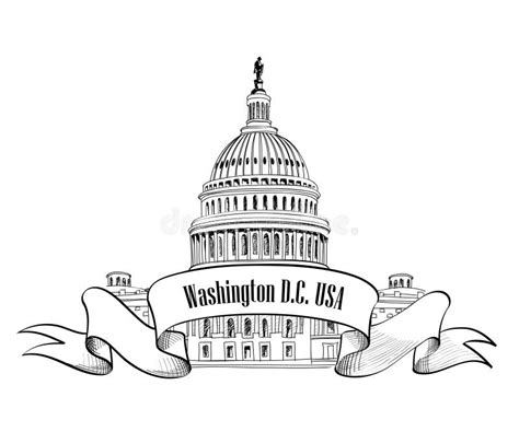 Icône de Washington DC illustration de vecteur. Illustration du monument - 38655685