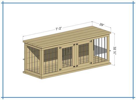 Single Dog Kennel DIY Plans - Build Blueprint