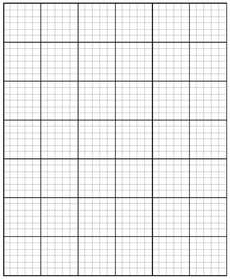 Large graph paper printable template in pdf – Artofit