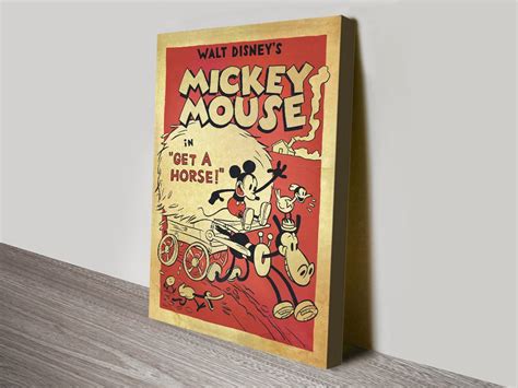 Buy a Movie Poster Print for Mickey Get a Horse | Blue Horizon Prints AU