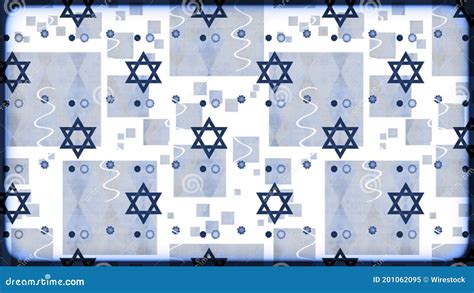 Beautiful Illustration With Jewish Symbols In White Color. Perfect For ...