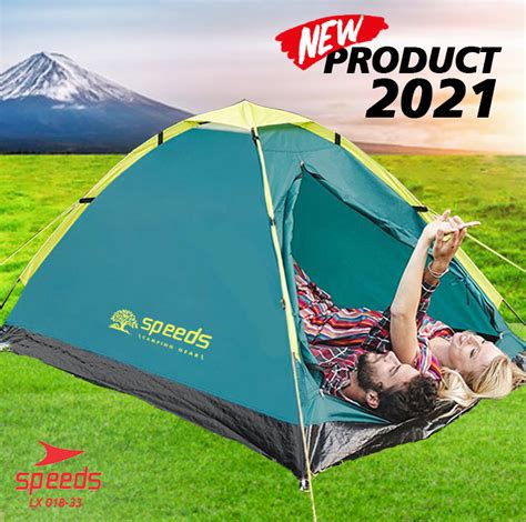 SPEEDS Tenda Camping 2-3 Orang Tenda Manual Portable