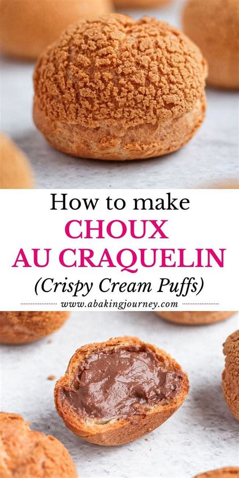 Choux au Craquelin (Crispy Cream Puffs) - A Baking Journey