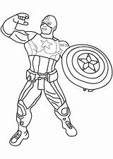 Captain America  Captain America Kids Coloring Pages sketch template