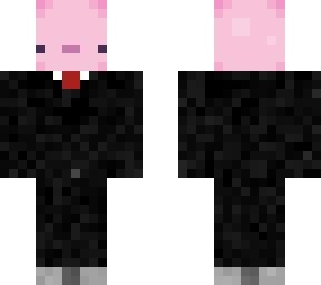 Axolotl in a suit | Minecraft Skin