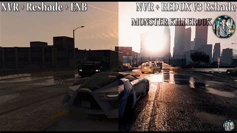 GTA 5 NVR + RESHADE + ENB VS NVR + REDUX ULTRA V3 RESHADE ¦Side By Side ...