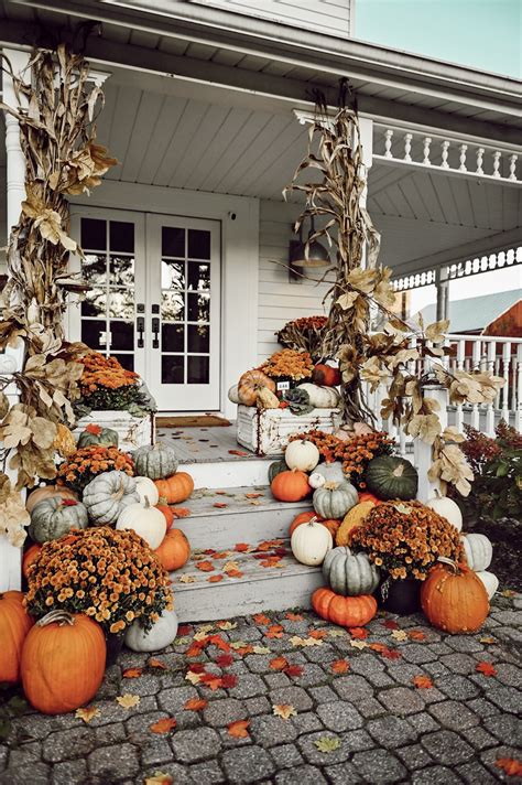 Fall Porch Decor Inspiration Front Porch - Poofy Cheeks