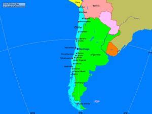 Chile Political Map - A Learning Family