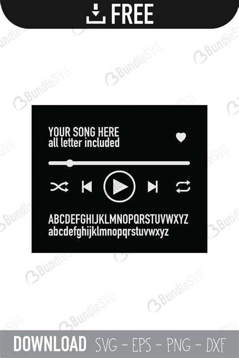 Spotify Music Player Buttons SVG Cut Files Free Download | BundleSVG.com