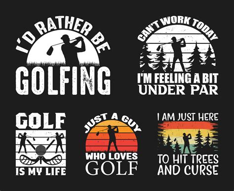 Golf T shirt Design Bundle, Vector Golf T shirt design, Golfing shirt ...