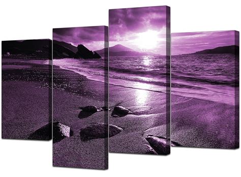 15 Best Collection of Purple Wall Art Canvas