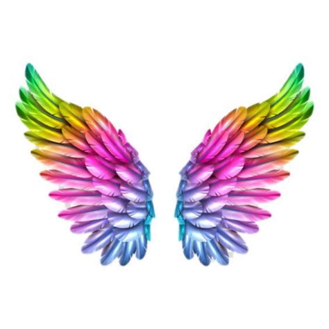 RAINBOW | Wings drawing, Angel wings art, Wings wallpaper