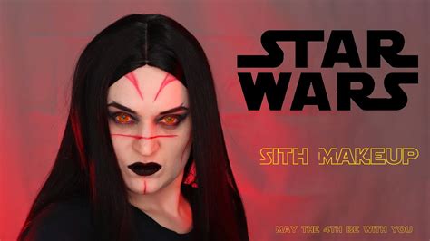 Star Wars Sith inspired makeup and symmetrical lines hack - YouTube