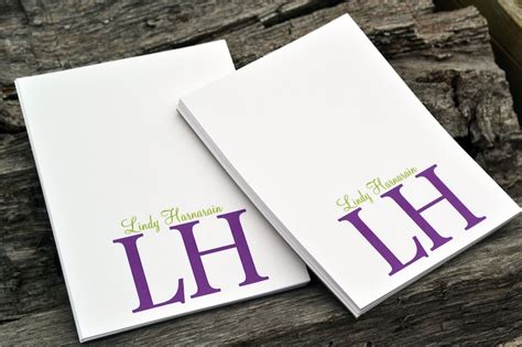 Personalized Notepads / Personalized Monogram Notepads - Etsy