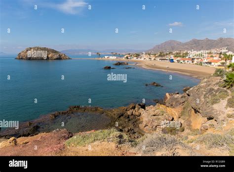 Playa de Nares beach and coast Puerto de Mazarron Murcia south east ...