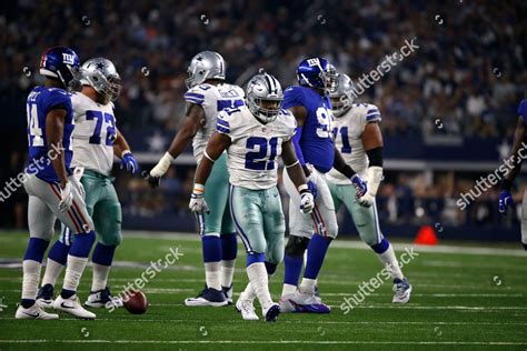 Dallas Cowboys Ezekiel Elliott Celebrates First Editorial Stock Photo ...