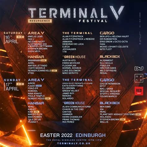 Terminal V Edinburgh: Stages, tickets, acts, weekend residents and more ...