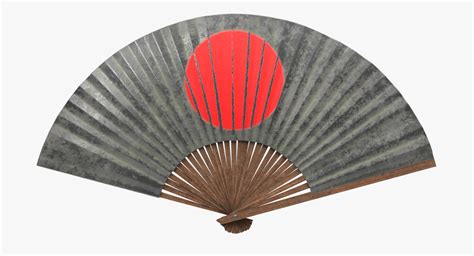 Antique japanese war fan 3D - TurboSquid 1384703