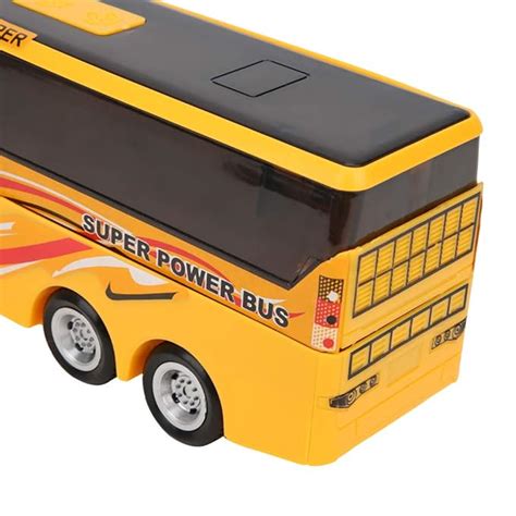 Children Bus Toy, Universal Bright Colors Electric Plastic Electric Bus Toy, Yellow for Child ...