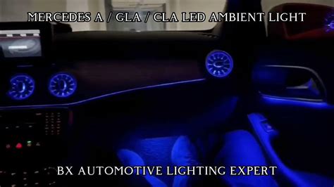 Mercedes A class W176 / CLA W117 / GLA W156 15-18 🚗 | Special Use Car Interior Ambient LED Light ...