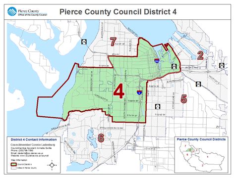 Council District Maps | Pierce County, WA - Official Website