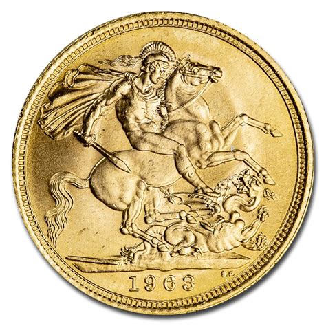 Buy 1963 Great Britain Gold Sovereign Elizabeth II BU Coin Online | The ...