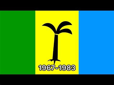 Saint Kitts and Nevis historical flags - YouTube