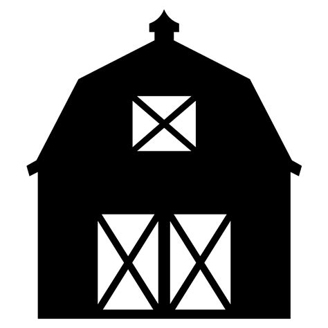 Silhouette Barn at GetDrawings | Free download