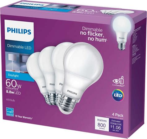 Philips Dimmable LED Light Bulbs, Daylight 5000K, Singapore | Ubuy