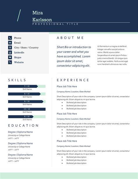 Modern Initial Resume - PPTX Templates