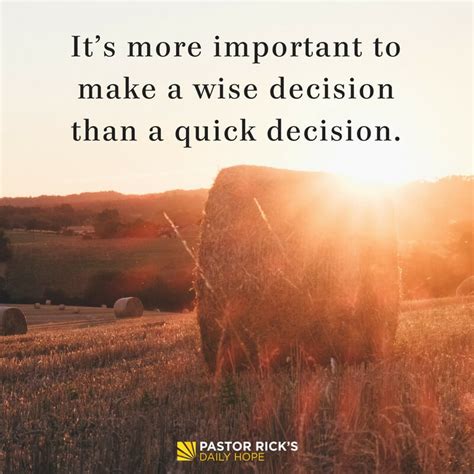 Six Steps for Biblical Decision-Making - Pastor Rick's Daily Hope