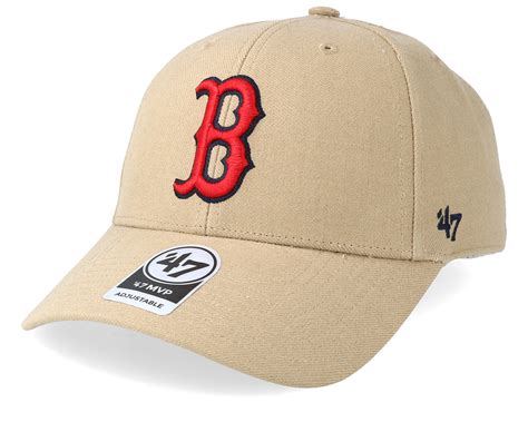 Boston Red Sox 47 Mvp Wool Khaki/Red Adjustable - 47 Brand caps ...