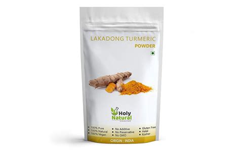 Holy Natural Lakadong Turmeric Powder Pack 100 grams - Reviews ...