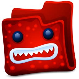 Free Red Folder Icon - png, ico and icns formats for Windows, Mac OS X and Linux