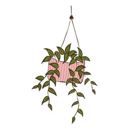Cute Hanging Plant PNG & SVG Design For T-Shirts
