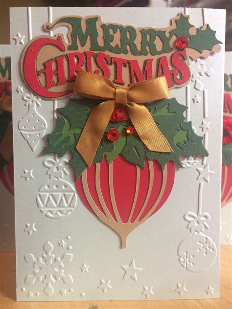 Christmas card made with Anna Griffin’s winter Wonderland Cricut cartridge | Anna griffin ...