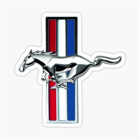 "Original Ford Mustang Badge | Classic Vintage Mustang Emblem" Sticker ...