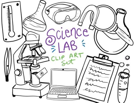 Science Clipart Black And White