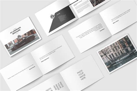 A4 Landscape Brochure Mockup | Brochure mockup