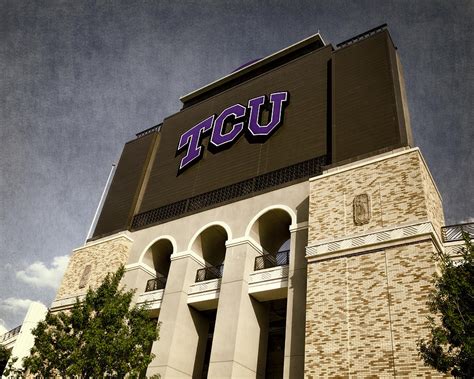 TCU Stadium Entrance Photograph by Joan Carroll - Fine Art America