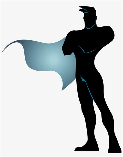 Clark Kent United States Superhero - Superhero Silhouette Vector With ...