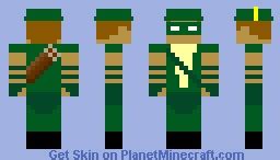 Green Arrow Minecraft Skin