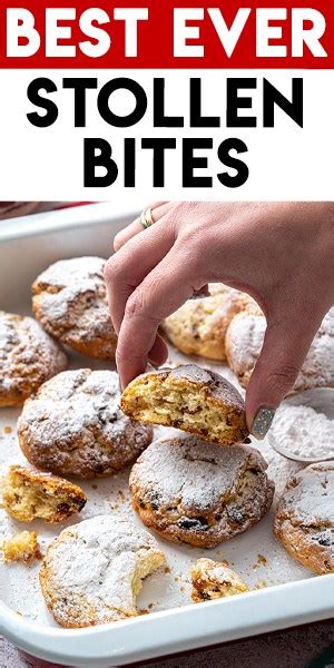 Gluten-free Stollen Bites Recipe (dairy-free option)