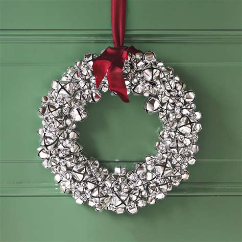 Silver Jingle Bells Wreath | The Green Head