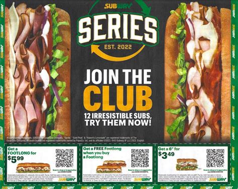 Subway Printable Coupons - Expire 5/21/23 : r/chicagodeals