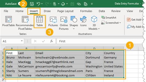5 easy ways to create a data entry form for Excel - KING OF EXCEL