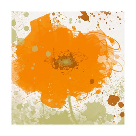 Trademark Fine Art 'Modern Orange' Canvas Art by Irena Orlov - Walmart.com