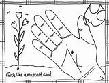 Mustard Seed Parable Coloring Page Printable Sketch sketch template