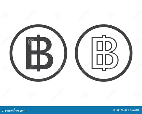 Thai Baht Currency Symbol, Money Sign Vector Illustration on White Stock Vector - Illustration ...